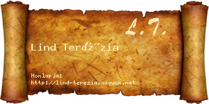 Lind Terézia névjegykártya